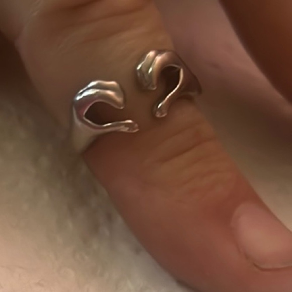 Elegant Silver Adjustable Ring